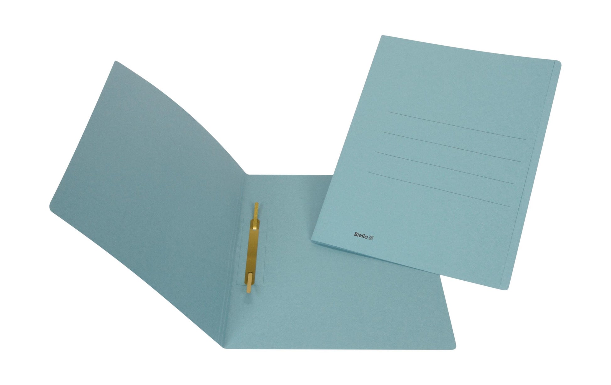 Biella Schnellhefter 25040305U – A4, Karton, Blau, Heftzunge, 240 g/m², 50 Stk.