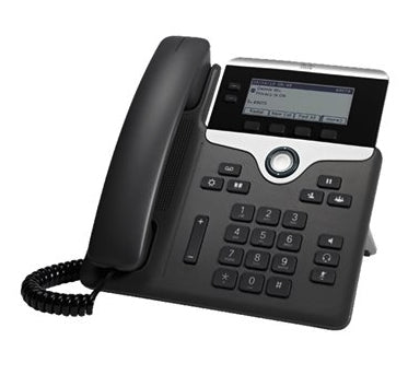 Cisco 7821 – IP-Telefon, 2 SIP-Konten, 3,5", Fast Ethernet, PoE, Schwarz