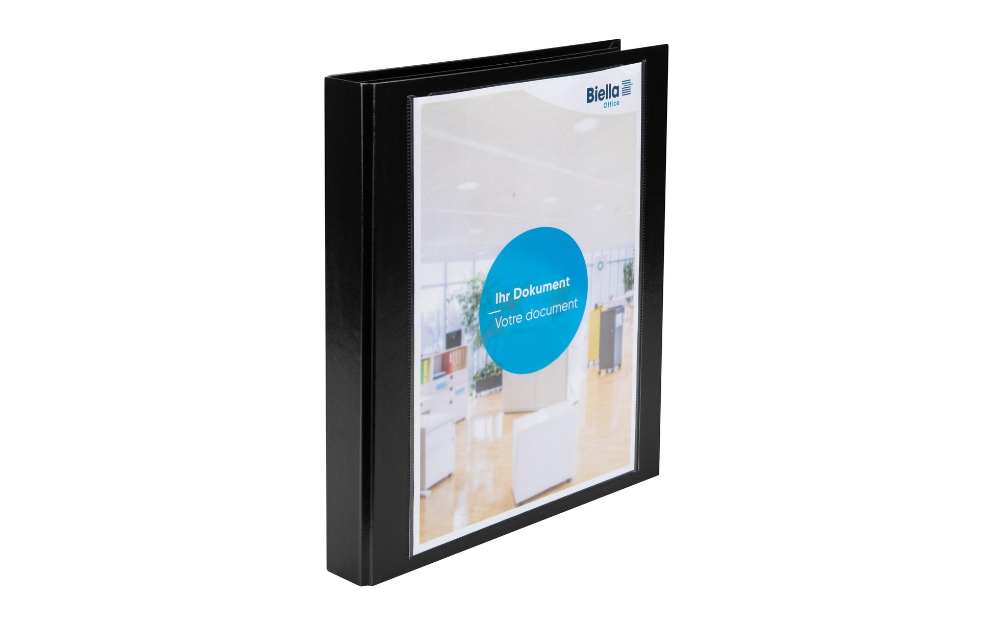 Biella Sichtbuch Creative XL – A4, mit Fronttasche, schwarz, Karton
