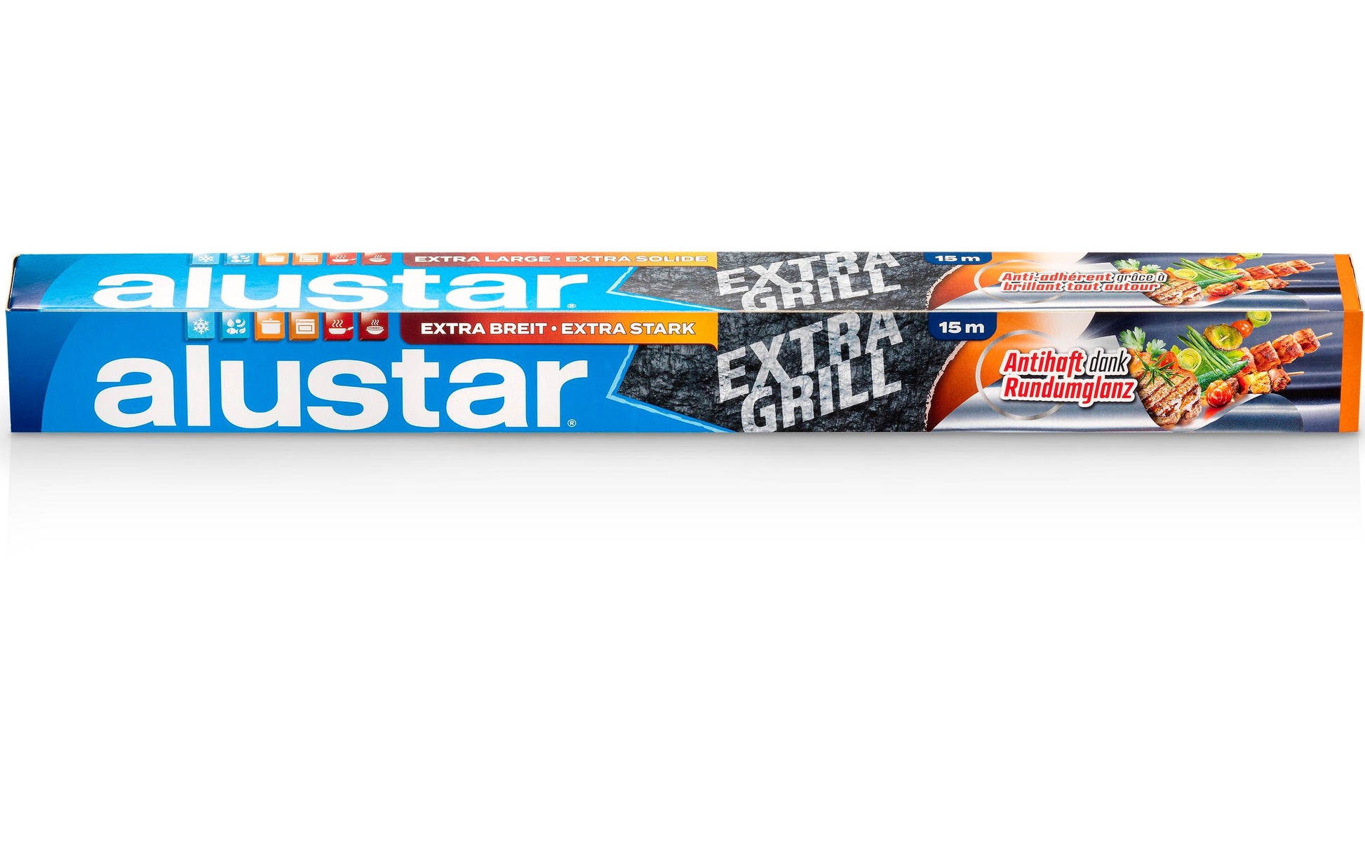 Alustar Alufolie 15 m, 46 cm, Aluminium, extra breit, extra stark