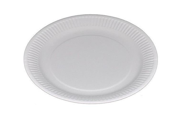 Webstar Teller, Papier/Karton – Ø 23 cm, weiss – 100 Stk.