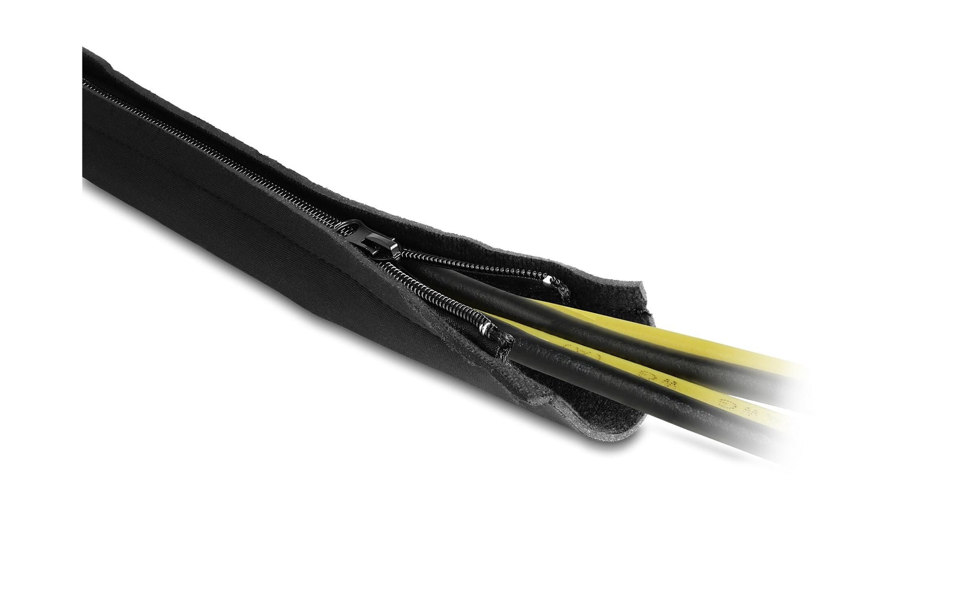 DeLOCK Kabelschlauch, Ø 25 mm × 1,5 m, mit Reissverschluss, zuschneidbar – schwarz