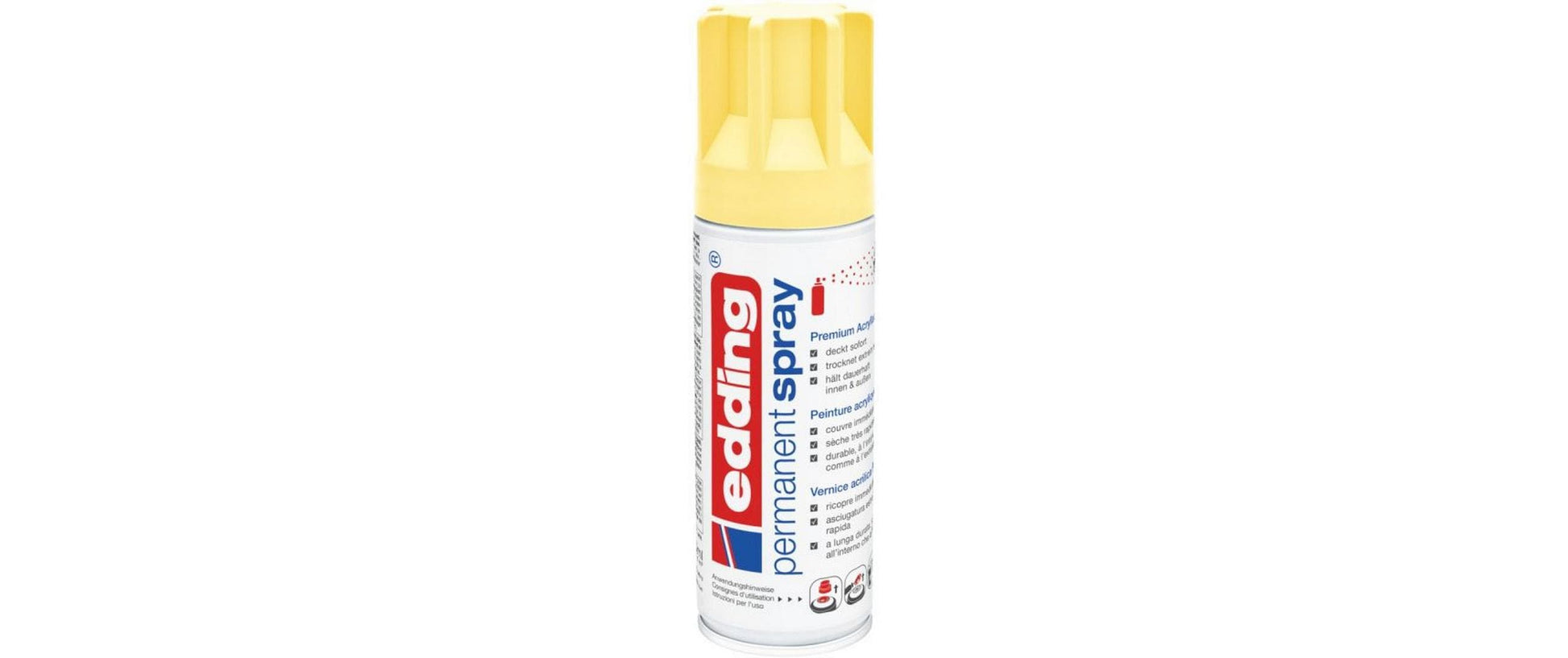 Edding Farbspray – Pastellgelb, Seidenmatt, 200 ml