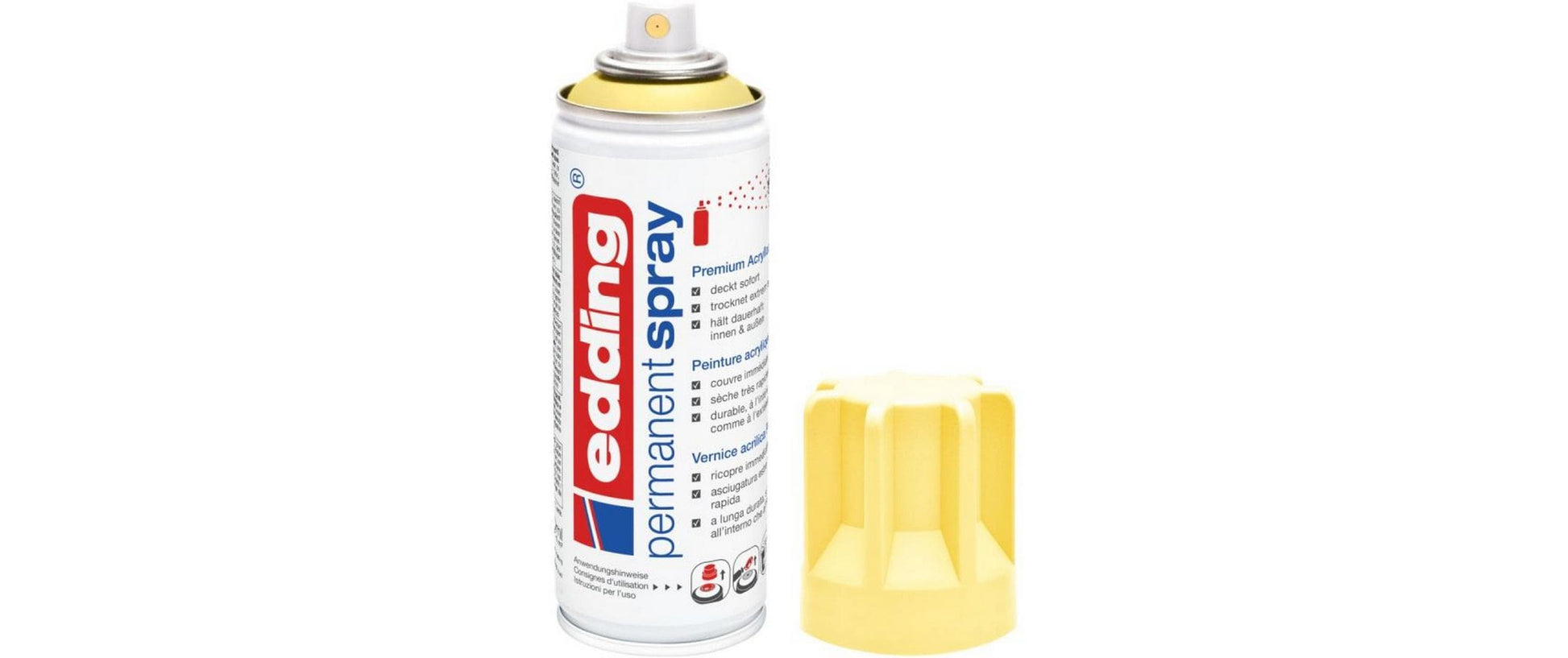 Edding Farbspray – Pastellgelb, Seidenmatt, 200 ml