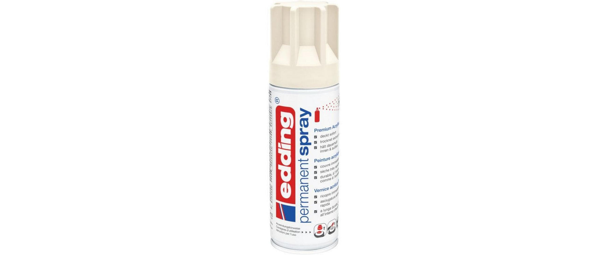 Edding Farbspray – Cremeweiss, Seidenmatt, 200 ml