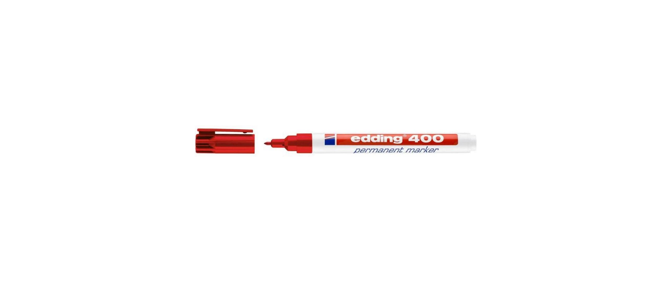 Edding 400 Permanentmarker – Rundspitze 1 mm – Rot