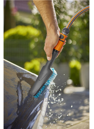 Gardena Scheuerbürste Cleansystem – 29,9×6,5×8,5 cm, grün/grau/orange