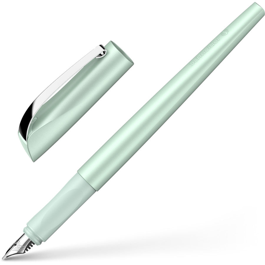 Schneider AG Schneider Callissima Kalligrafie – Bandzug 1,1 mm – für Rechts- & Linkshänder – Mint, Bermuda Blue – Patronen
