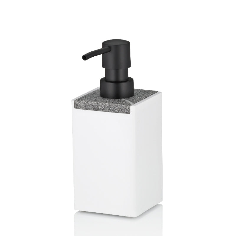 Kela Seifenspender – Polyresin, Weiss, 300 ml