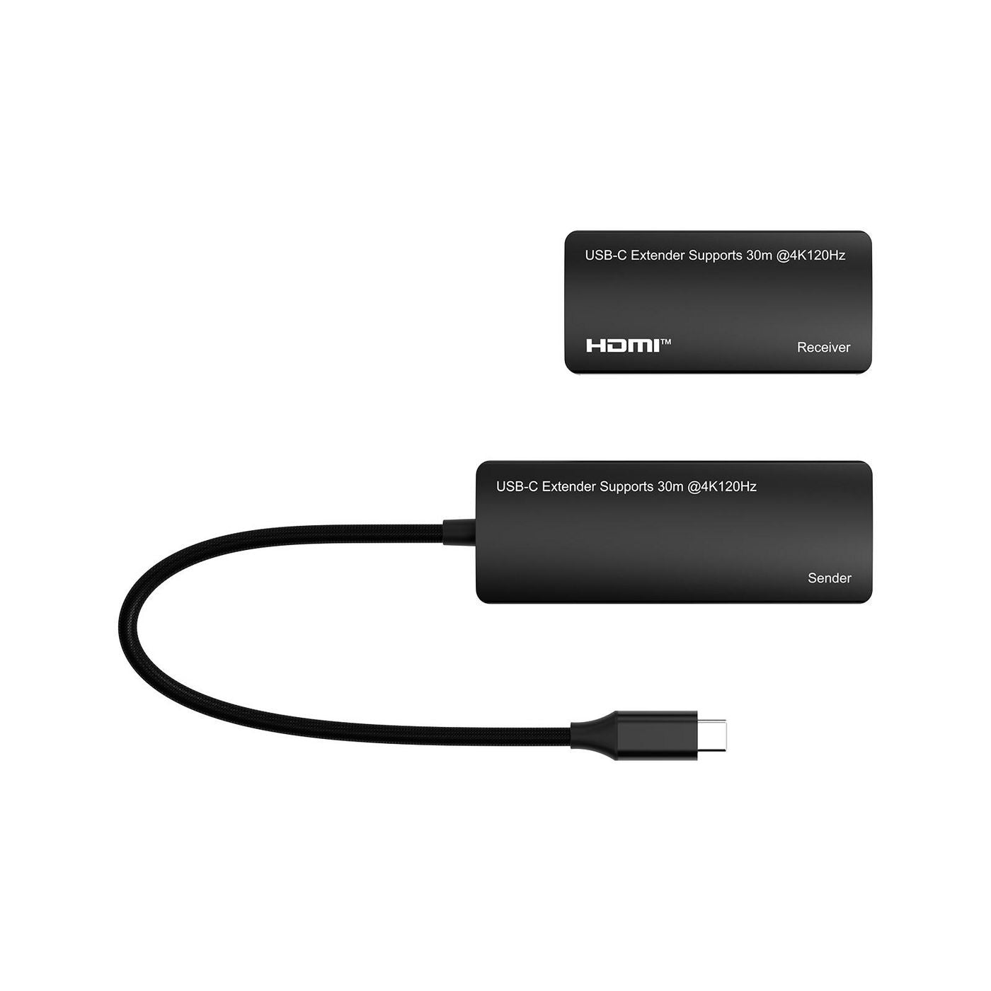 Microconnect HDBaseT Extender-Kit – bis 30 m, 4K (3840 × 2160) @ 120 Hz, über Ethernet