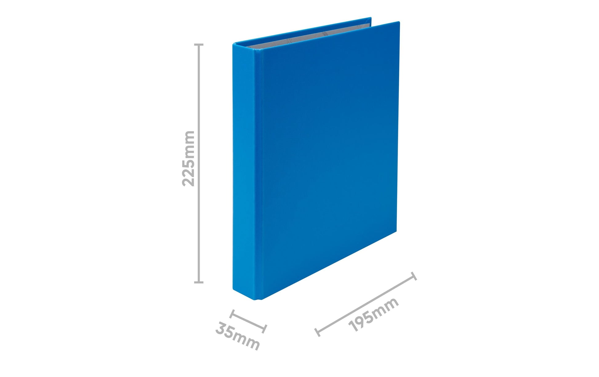 Biella Zeigebuch – A5 Hochformat – 2-Ring-Mechanik, Ø 25 mm, Rücken 35 mm – Blau, Karton, FSC
