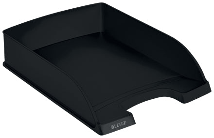Leitz Recycle – Briefkorb für A4, Kunststoff (recycelt), Schwarz, 255 × 357 × 70 mm