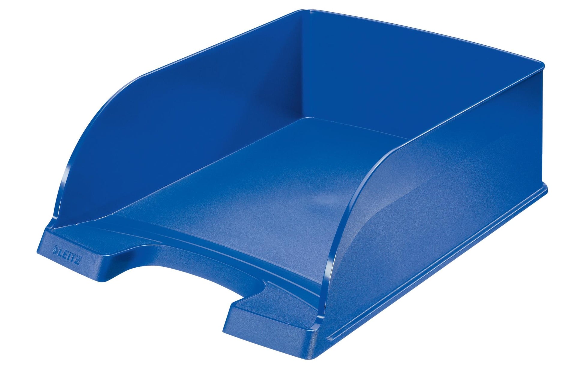 Leitz Briefkorb – mit Beschriftungsfeld, matt, blau, B 255 × H 103 × T 357 mm, Serie Jumbo