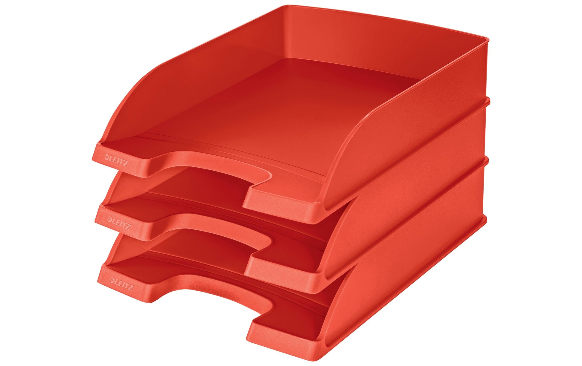 Leitz Plus – Briefkorb für A4, Polystyrol (PS), Rot, 255 × 70 × 357 mm