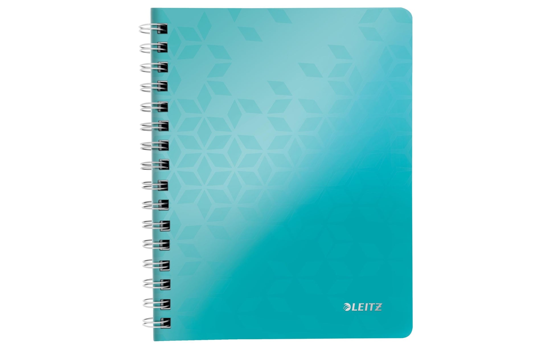 Leitz Collegeblock – A5 – 80 Blatt – 80 g/m² – Doppelspirale, Stiftschlaufe, Einstecktasche, Türkis, FSC