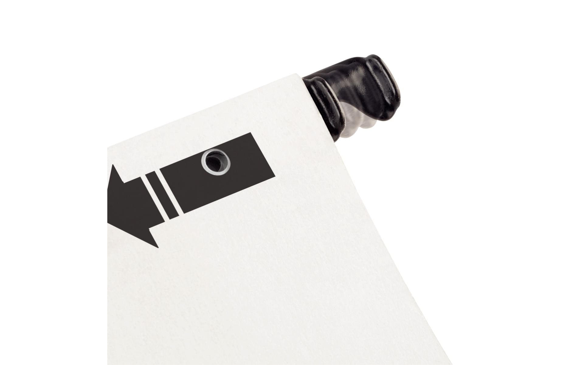 Leitz Hängemappe – für A4, Schwarz, Karton, 5 Stk., inkl. Etikettenhalter