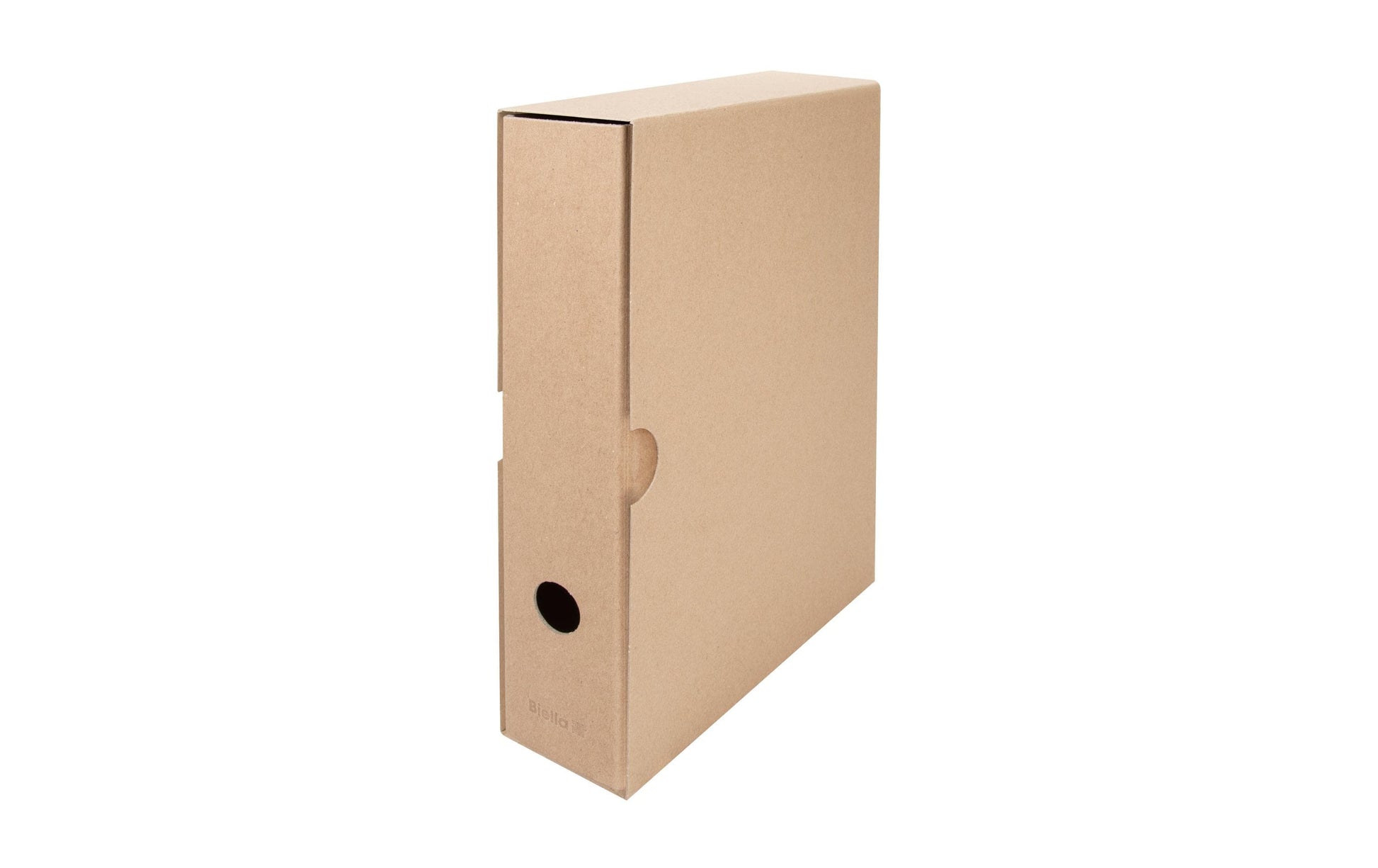 Biella Ordnerhülle/Futteral A4 – 70 mm, Braun, Karton, 5er Pack