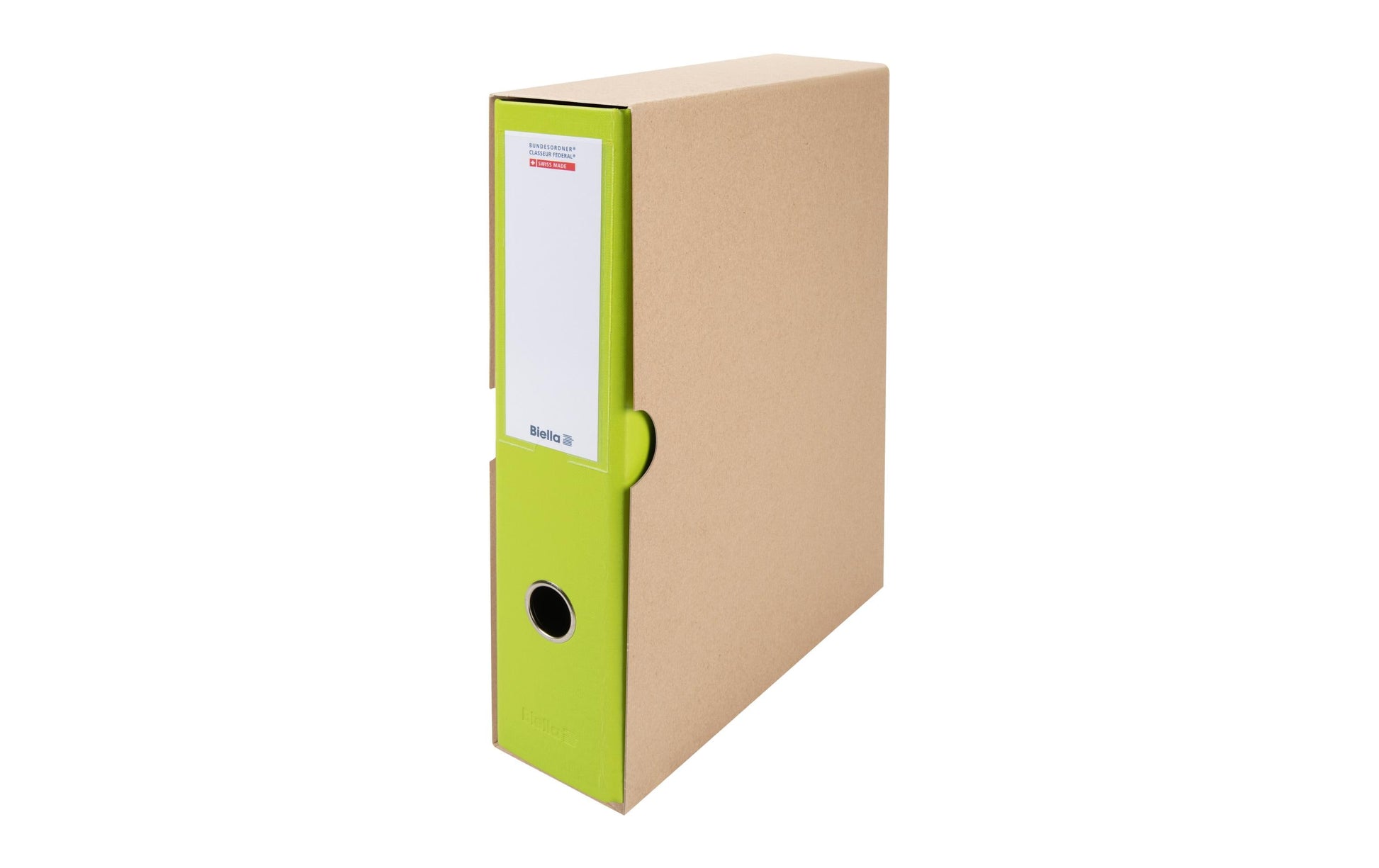 Biella Ordnerhülle/Futteral A4 – 70 mm, Braun, Karton, 5er Pack