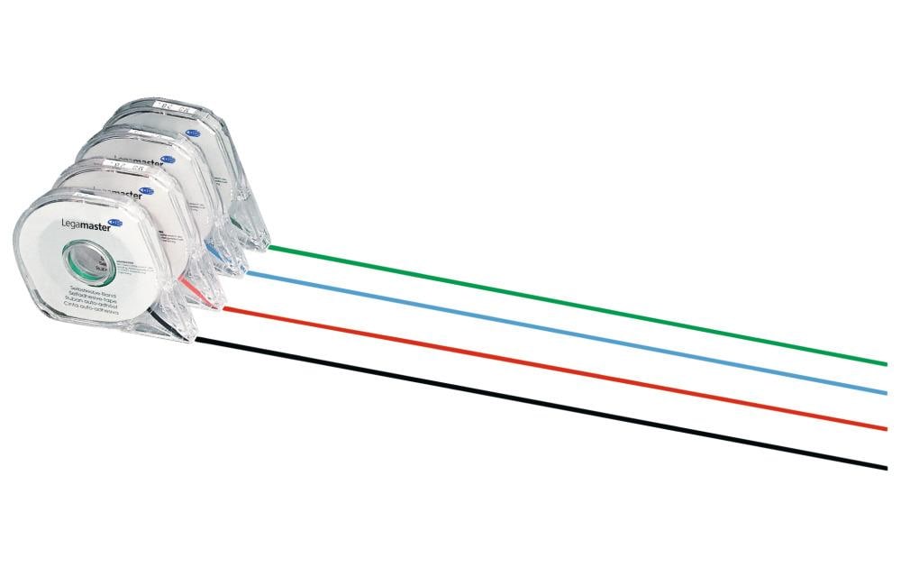 Legamaster Aufteilungsband – Rot – Selbstklebend – 2,5 mm × 16 m