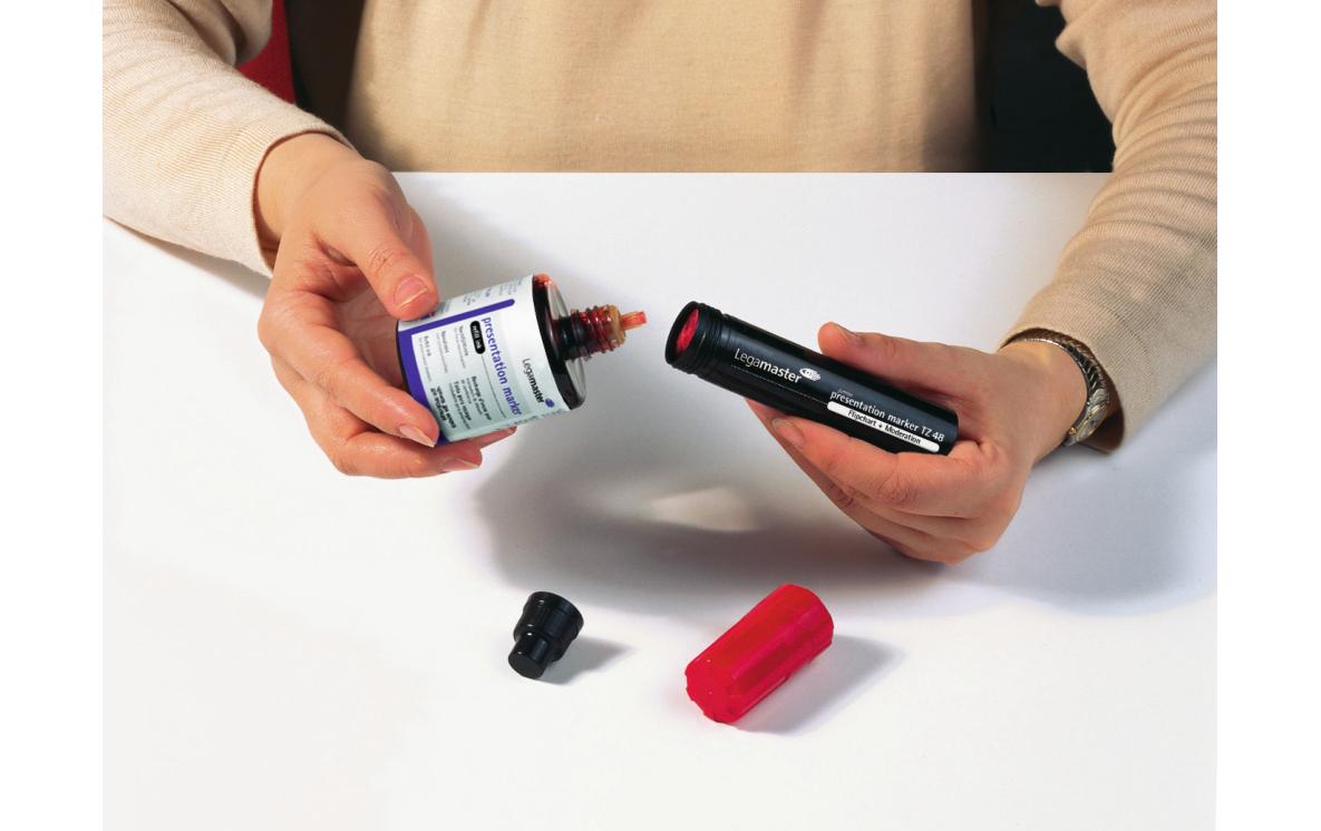 Legamaster Whiteboard-Marker Nachfülltinte – Rot, 100 ml, für Legamaster TZ1, TZ140, TZ150 und andere