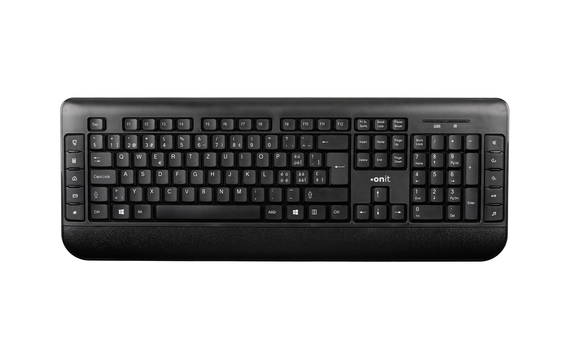 ONIT Tastatur-Maus-Set – 2,4 GHz USB-A (Empfänger) – QWERTZ (CH) – Schwarz