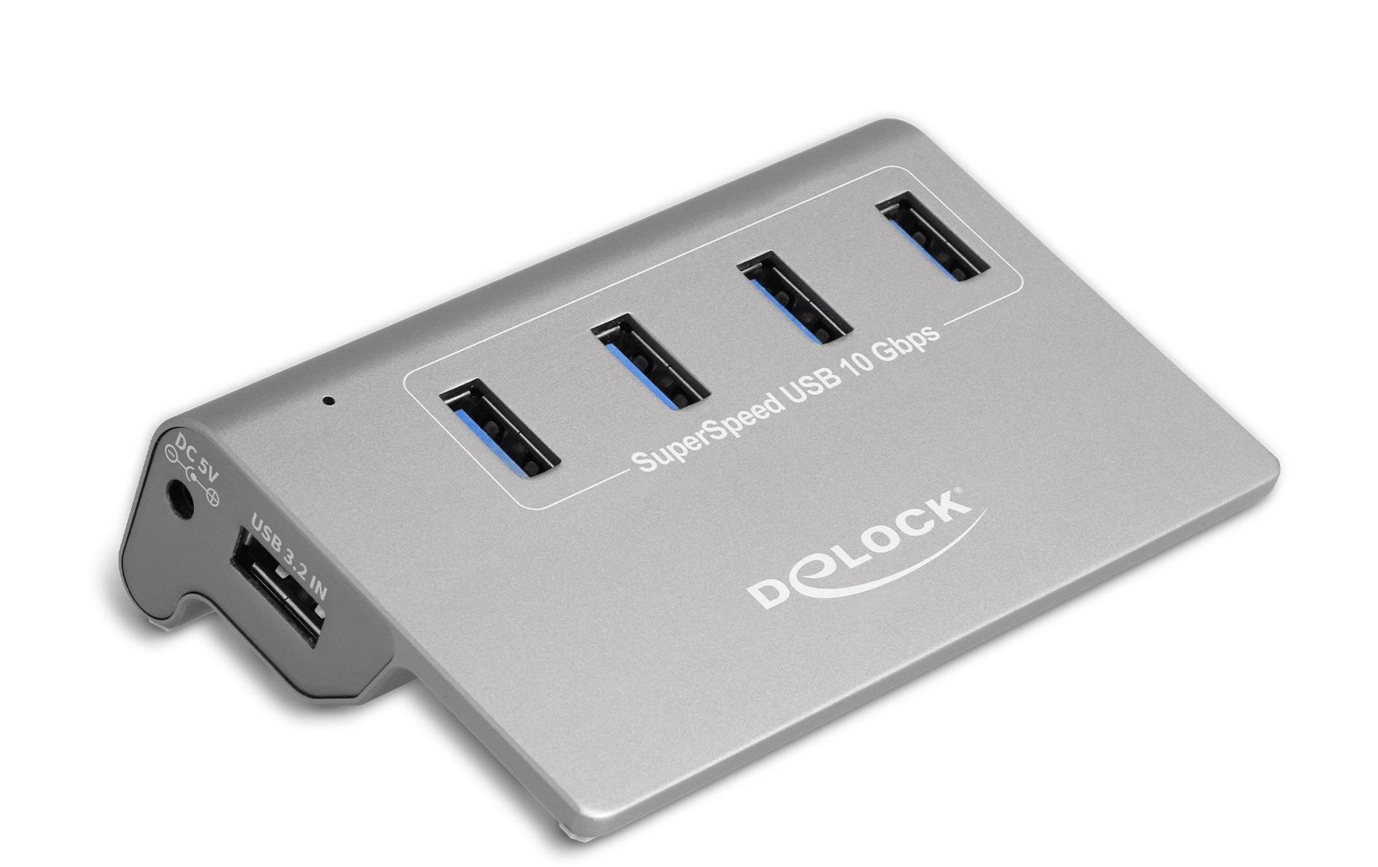 DeLOCK USB-Hub – 4× USB-A, 10 Gbit/s, für Windows/Mac/Linux