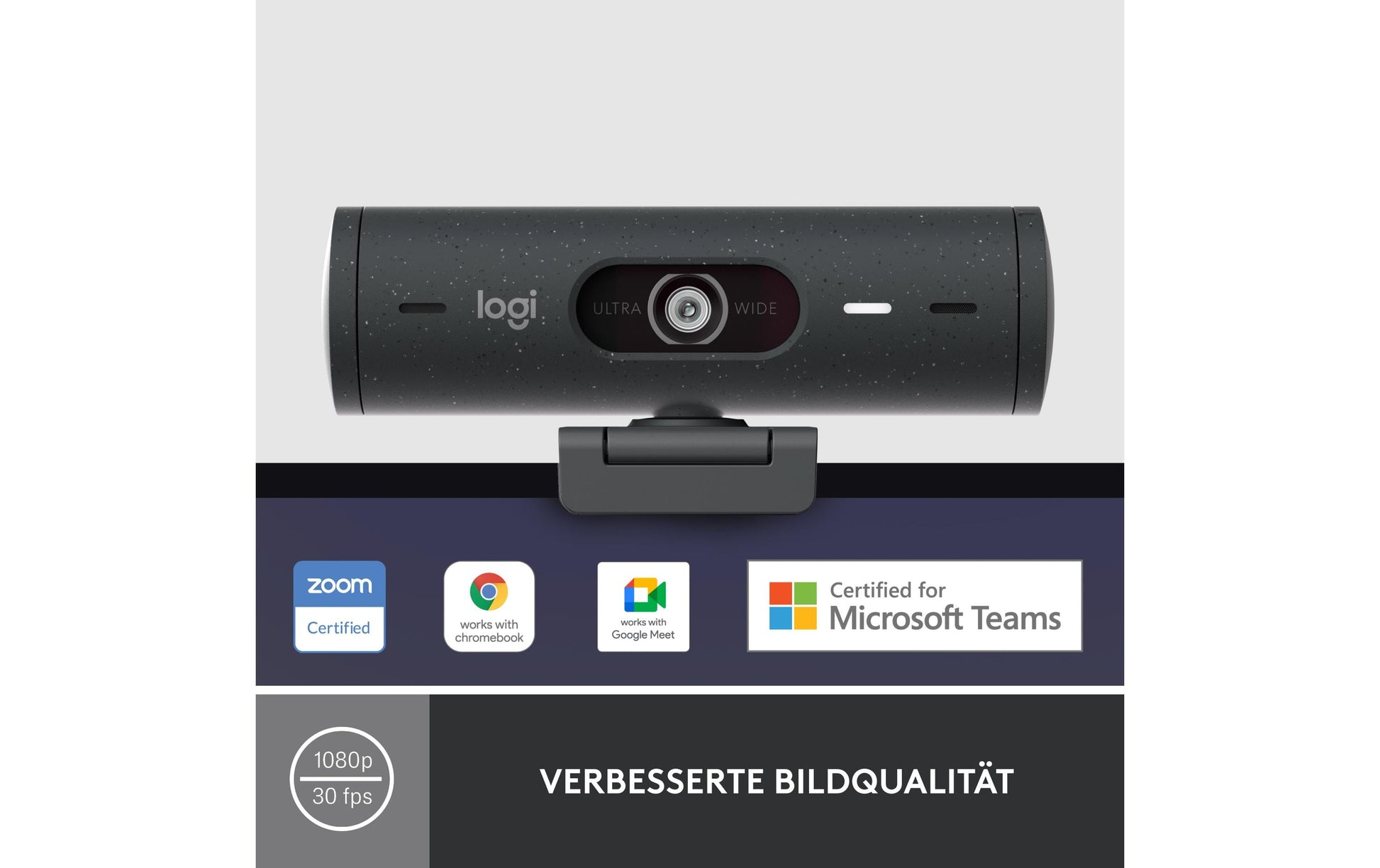 Logitech BRIO 500 – Webcam – Graphit
