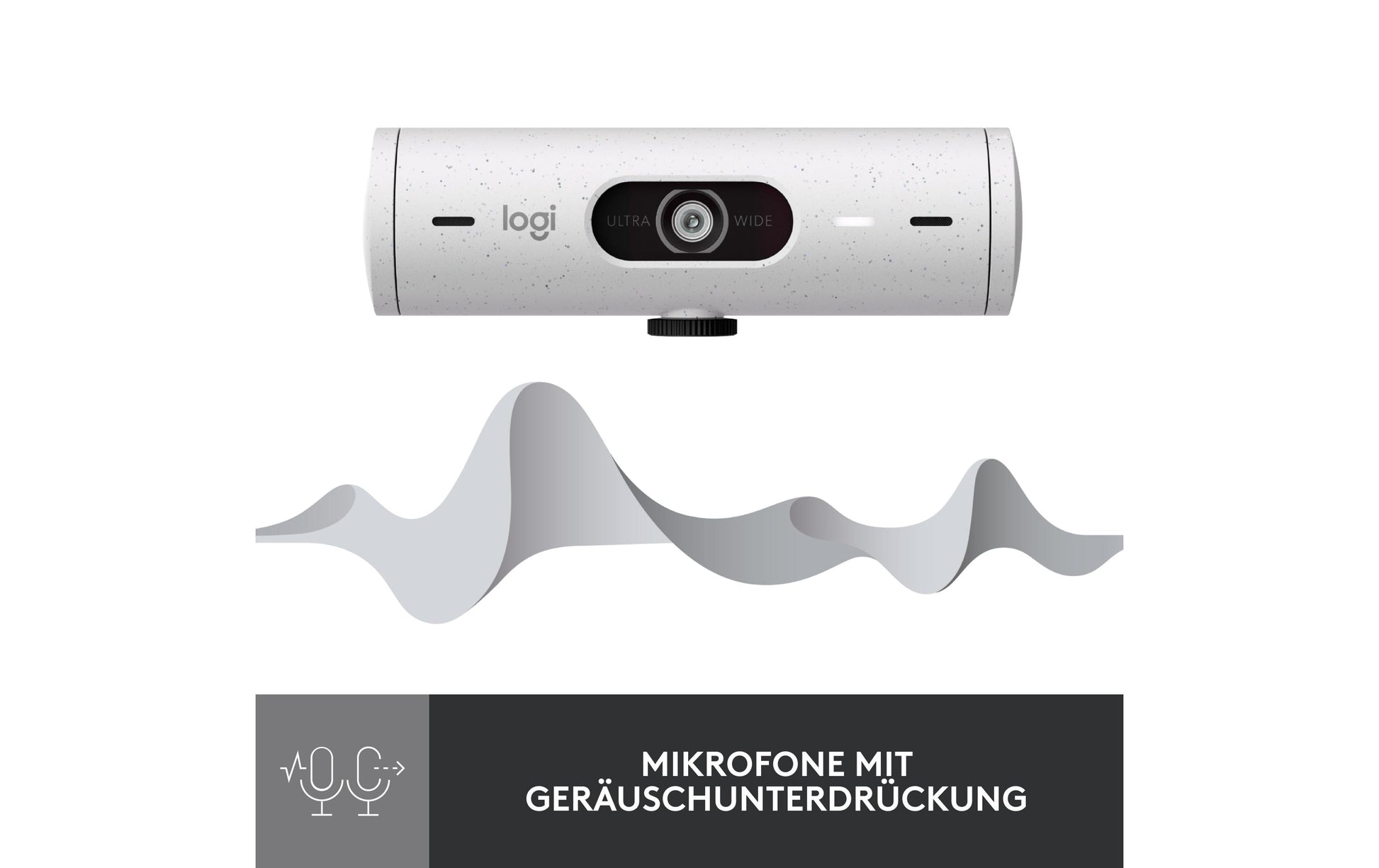 Logitech BRIO 500 – Webcam – Off-White