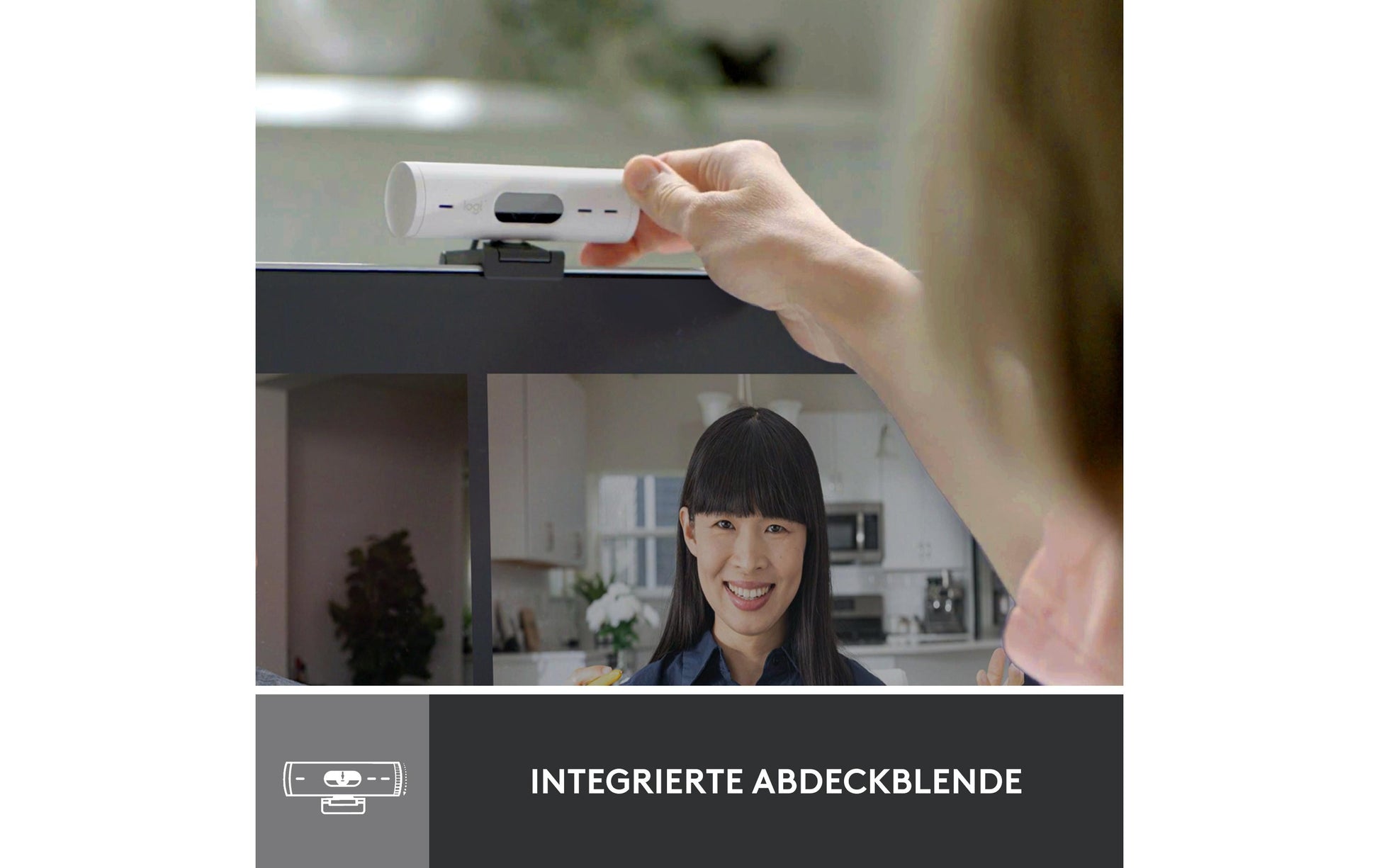Logitech BRIO 500 – Webcam – Off-White