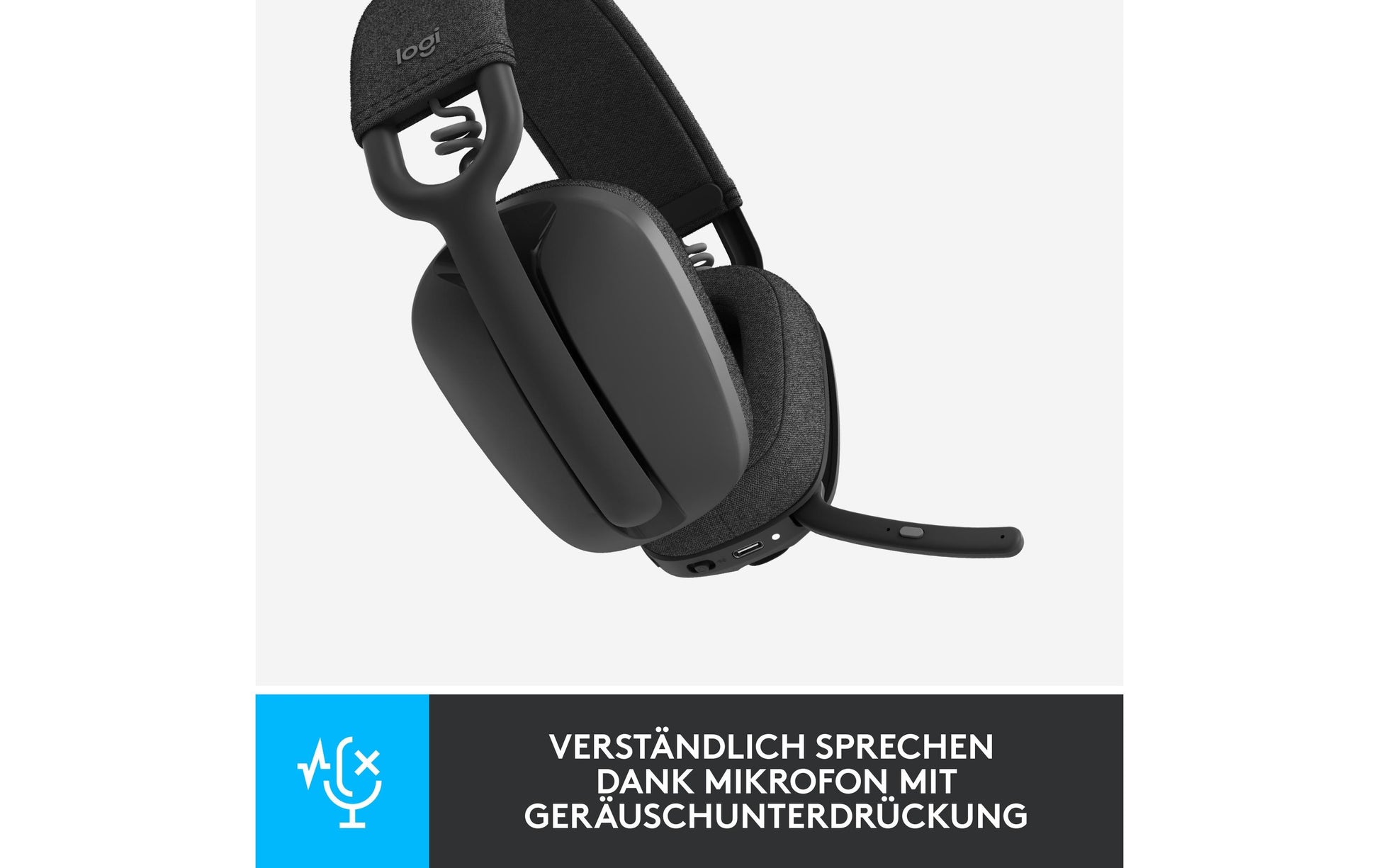 Logitech ZONE VIBE 100 – Kopfhörer – Graphit