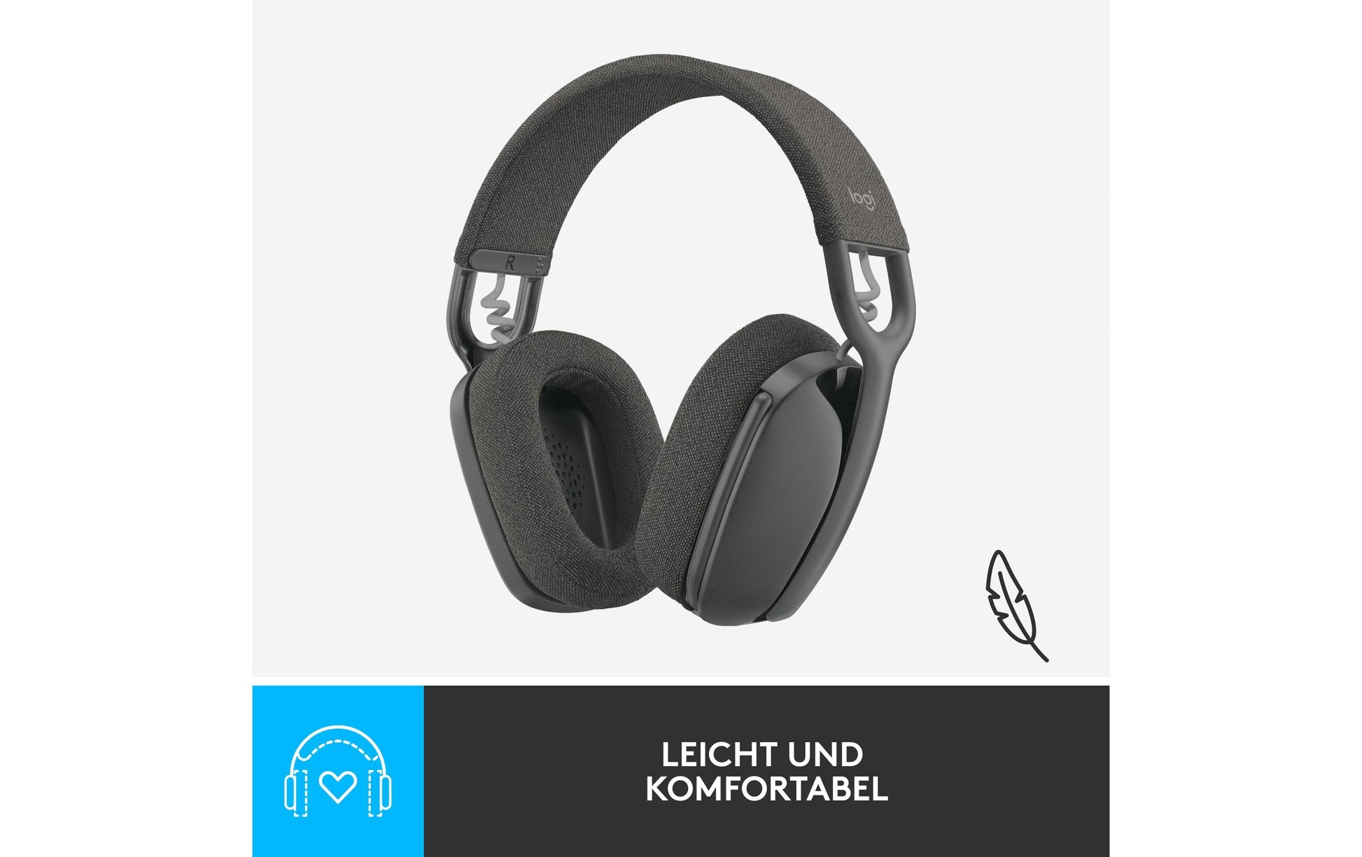 Logitech ZONE VIBE 100 – Kopfhörer – Graphit