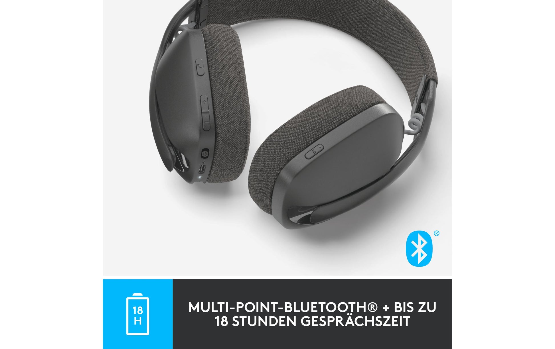 Logitech ZONE VIBE 100 – Kopfhörer – Graphit