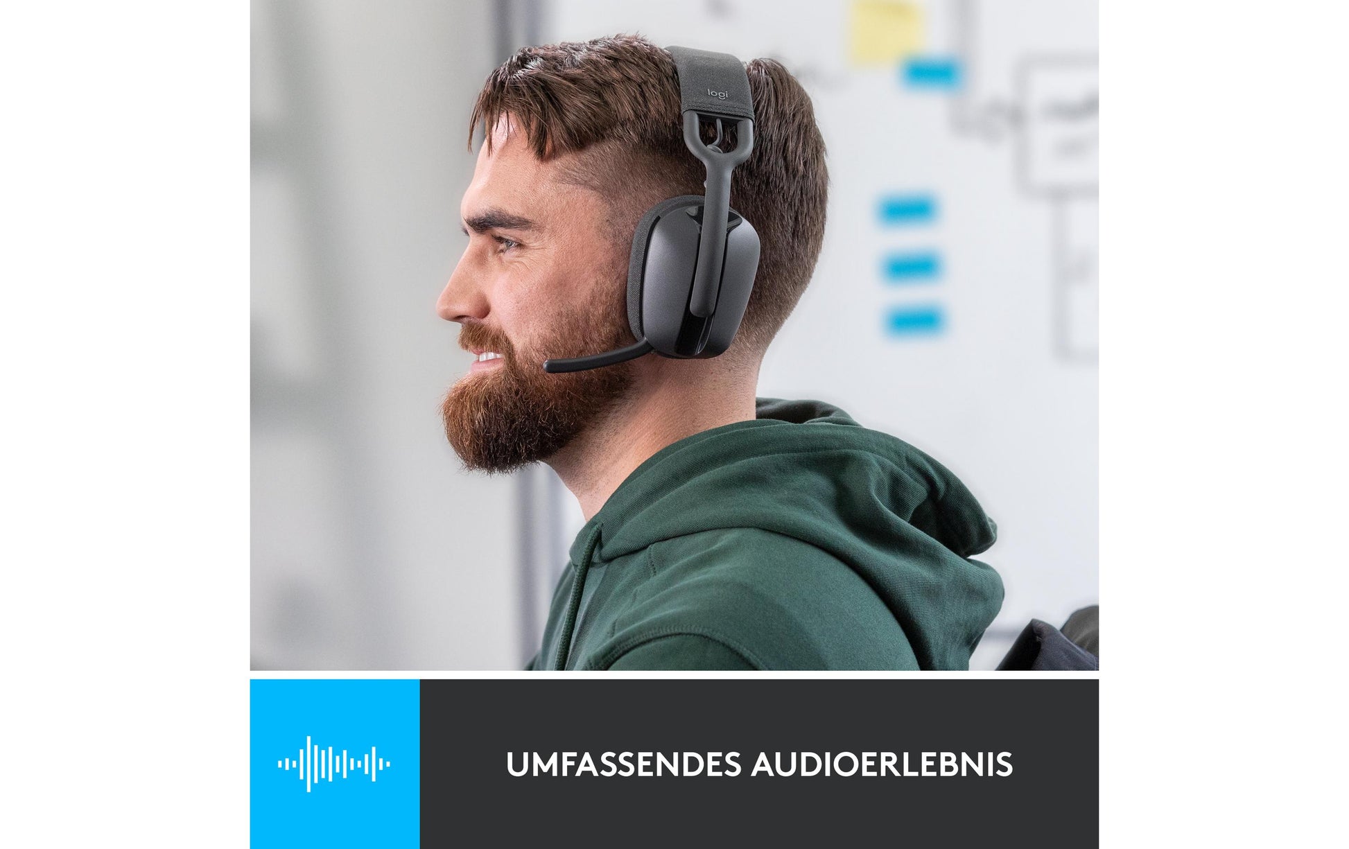 Logitech ZONE VIBE 100 – Kopfhörer – Graphit