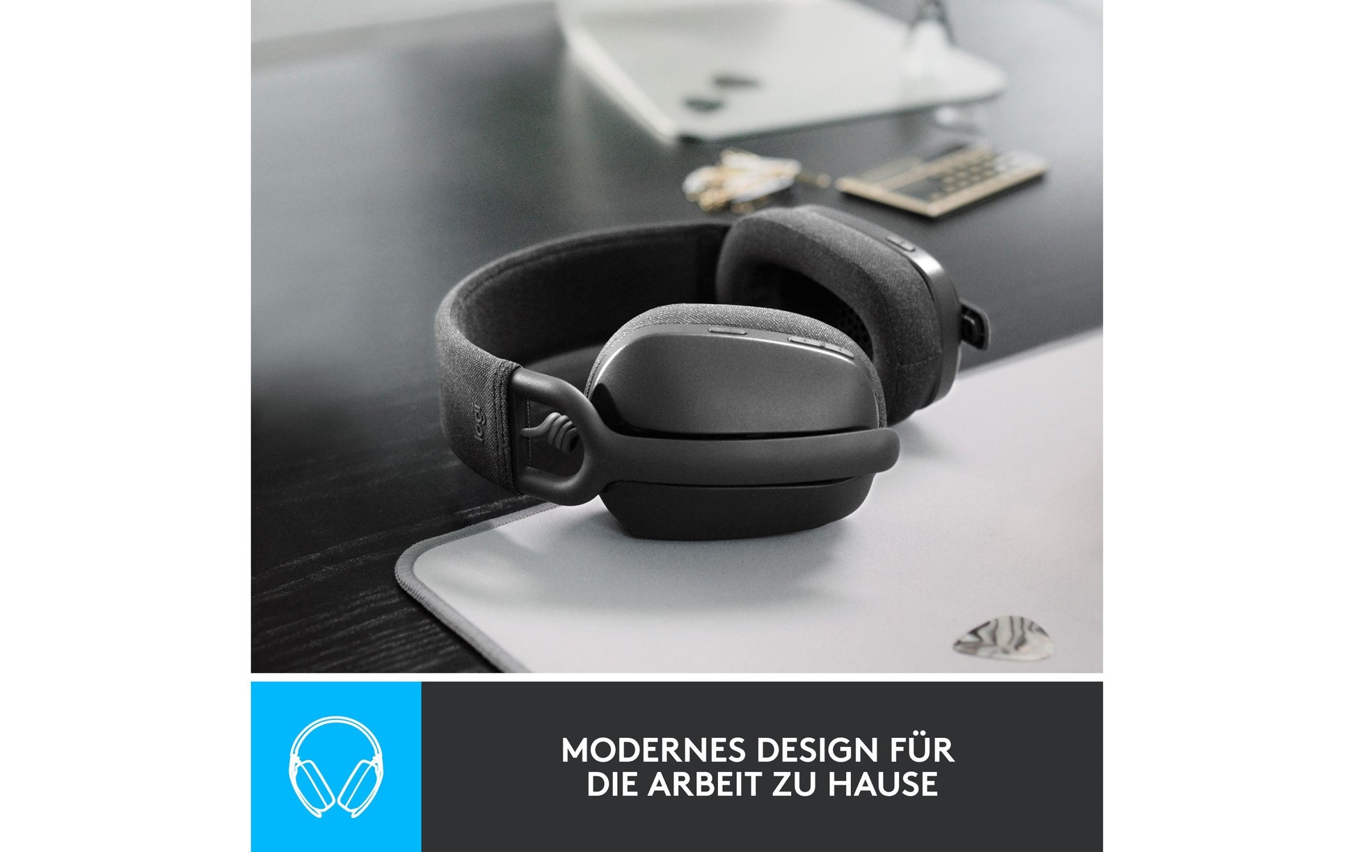 Logitech ZONE VIBE 100 – Kopfhörer – Graphit
