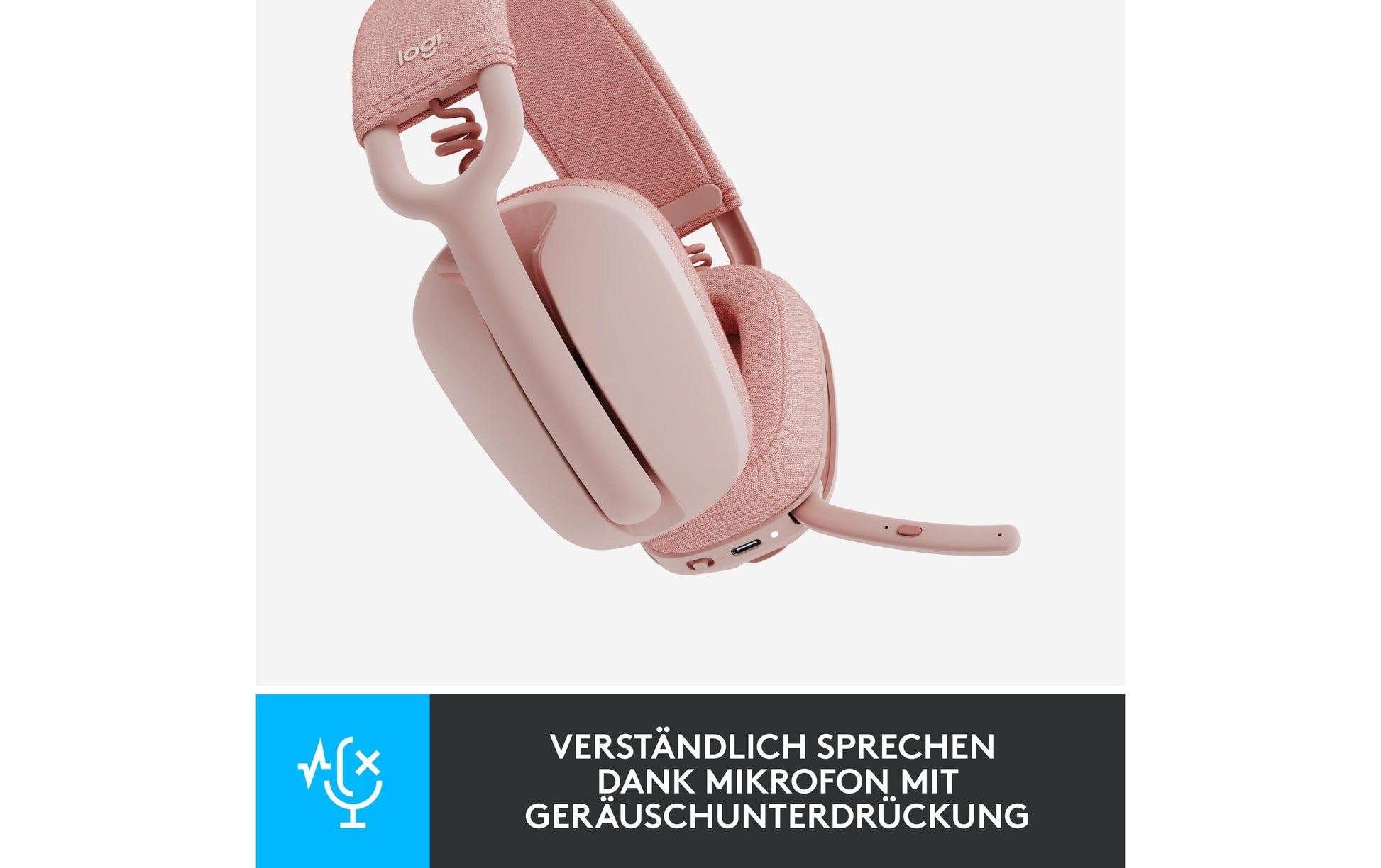 Logitech ZONE VIBE 100 – Kopfhörer – Pink