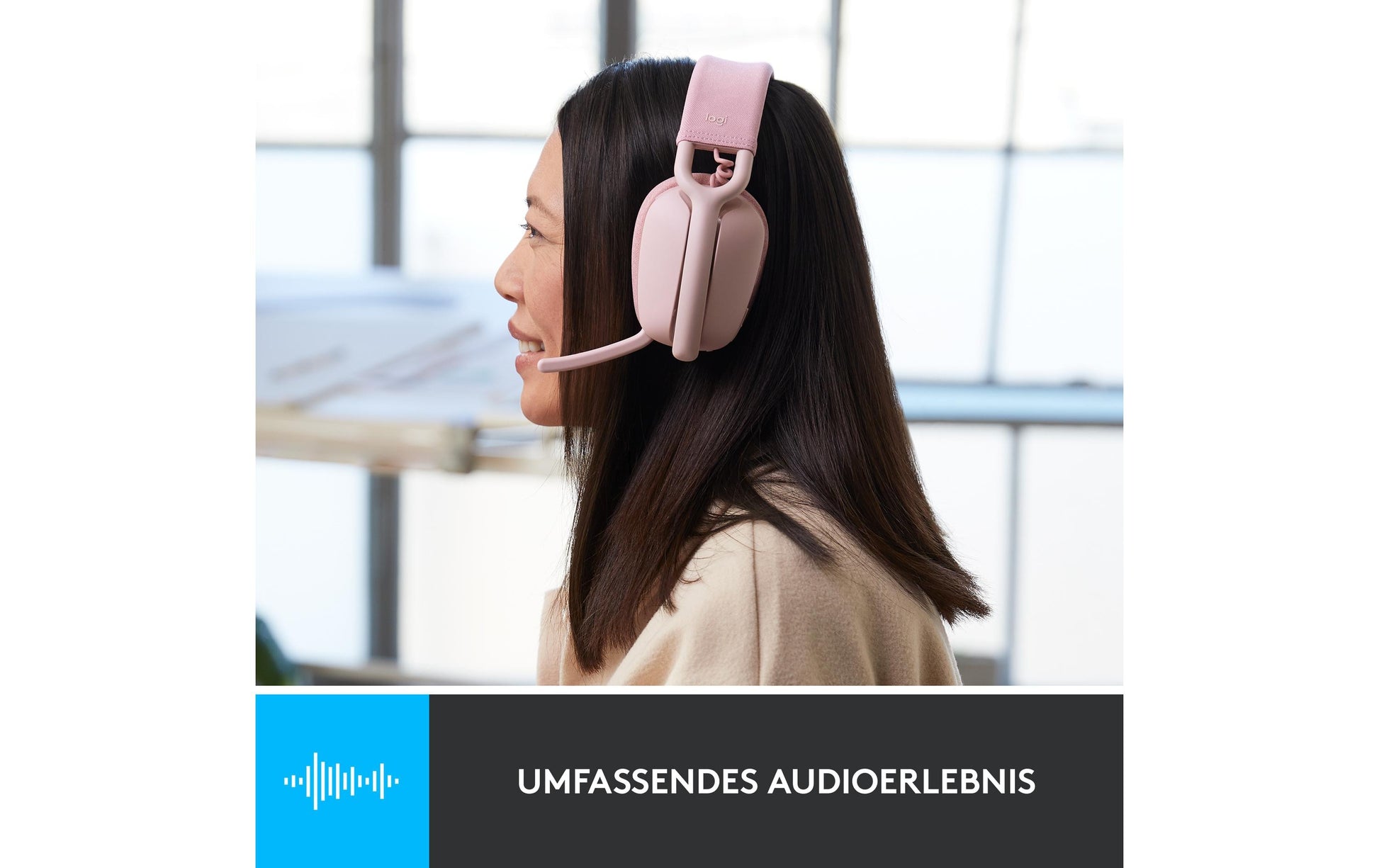Logitech ZONE VIBE 100 – Kopfhörer – Pink