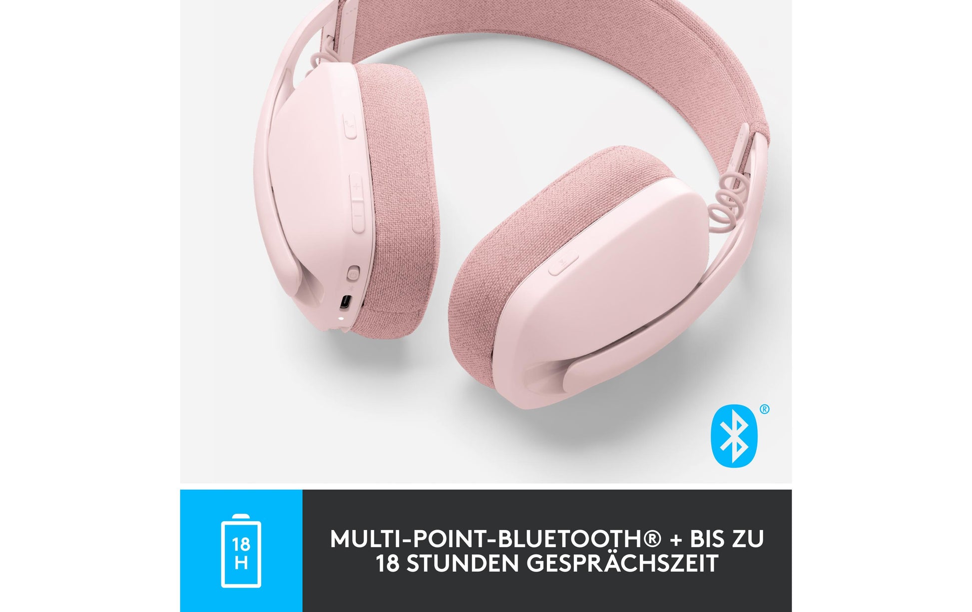 Logitech ZONE VIBE 100 – Kopfhörer – Pink