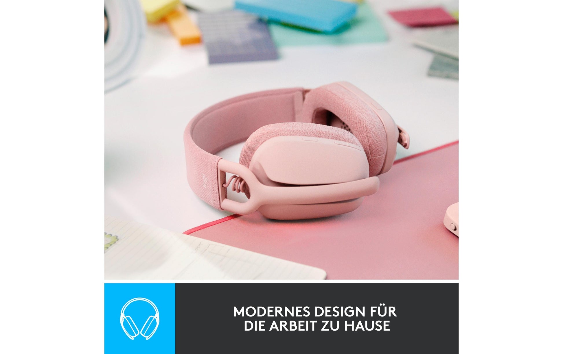 Logitech ZONE VIBE 100 – Kopfhörer – Pink