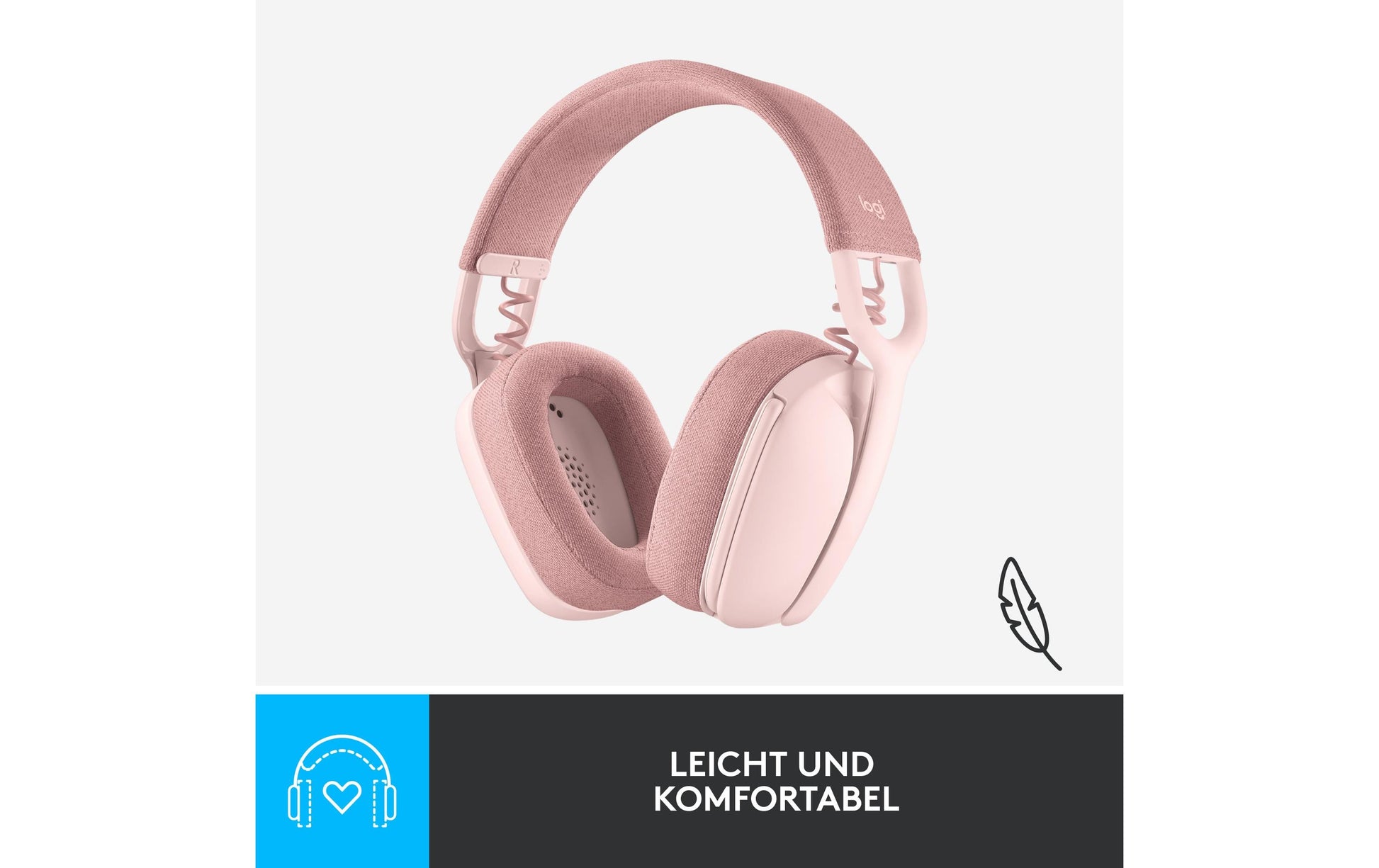 Logitech ZONE VIBE 100 – Kopfhörer – Pink
