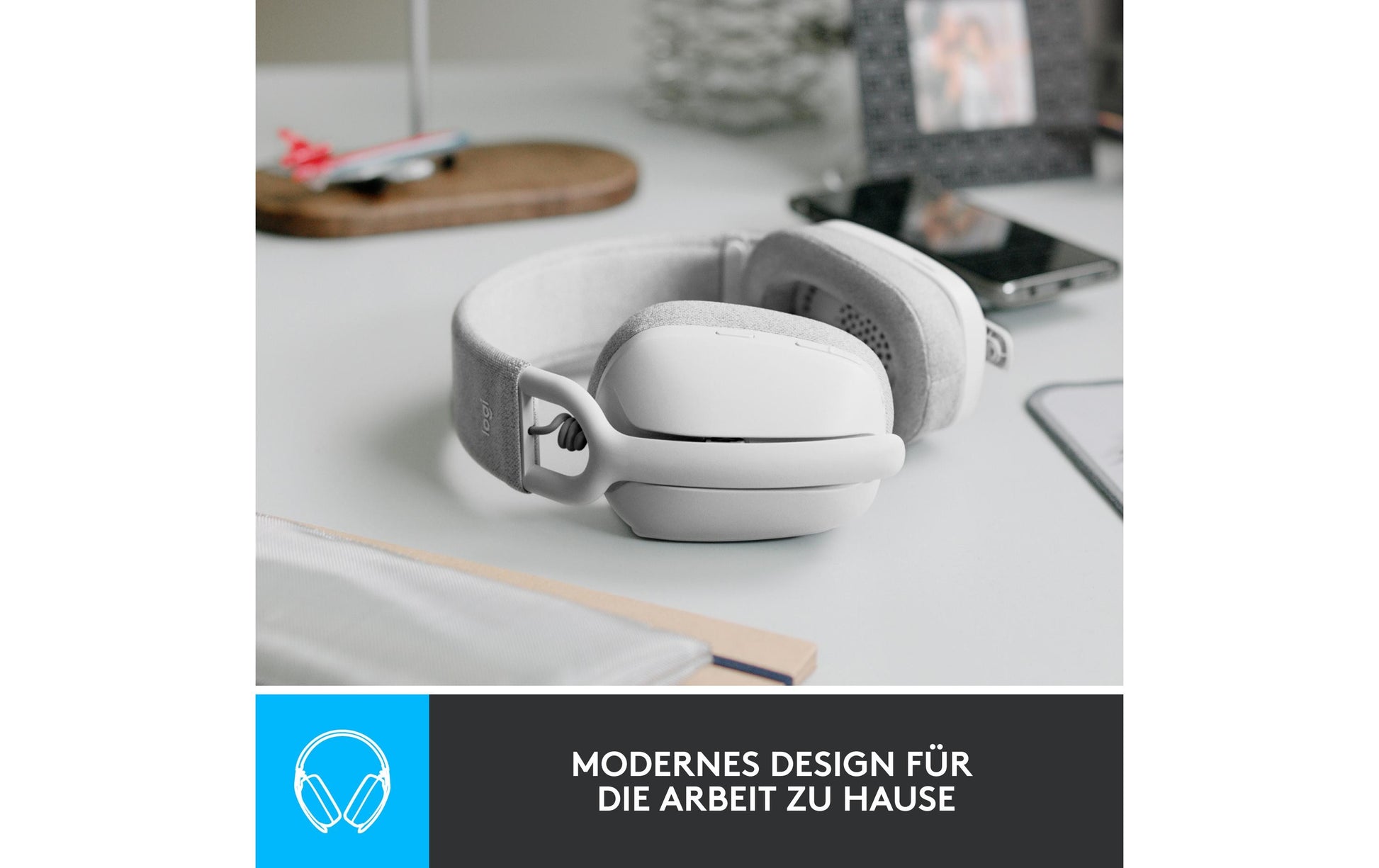 Logitech Zone Vibe 100 – Kopfhörer – Off-white