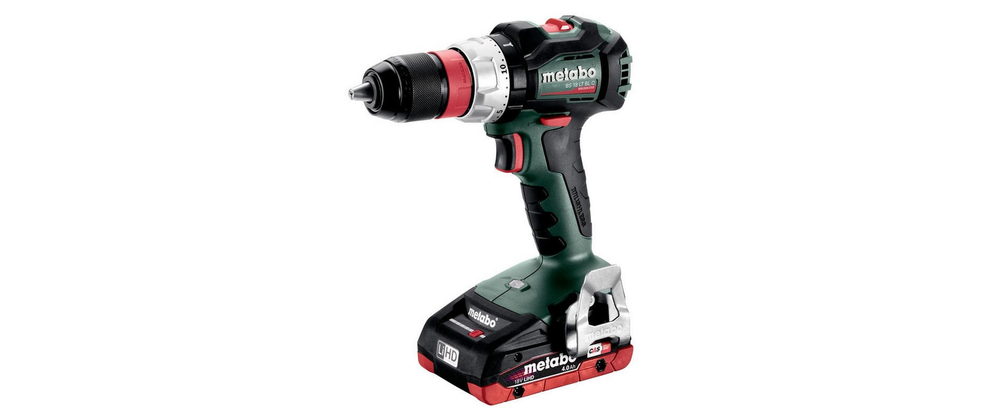 Metabo Akku-Bohrschrauber BS 18 LT BL Q – 18 V – Schnellspannbohrfutter (Ø 13 mm) – 75 Nm – 2×4,0 Ah & Ladegerät