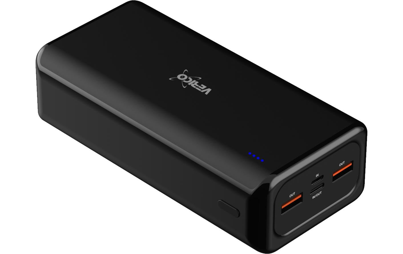 Verico Powerbank 30'000 mAh – 22,5 W PD, schwarz
