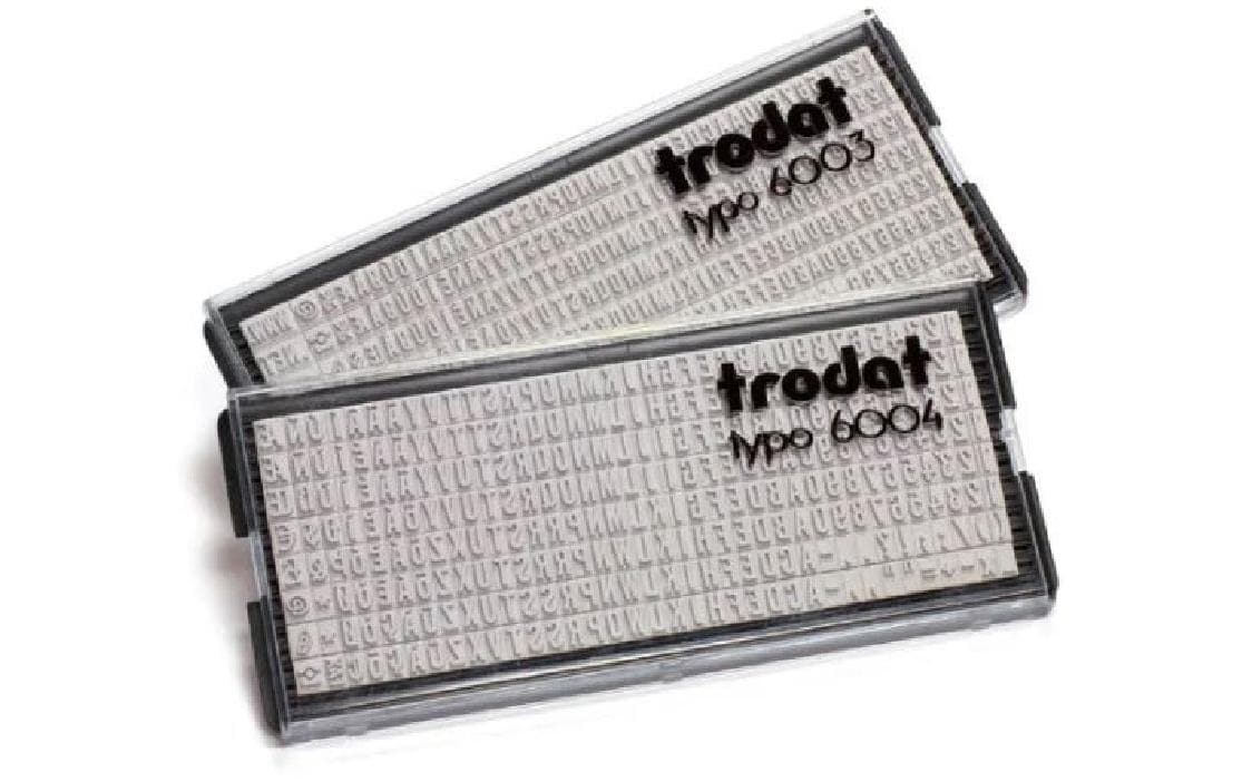 Trodat Motivstempel Printy 4911 TYPO – Motiv: Buchstaben, selbstfärbend, 37 × 13 mm