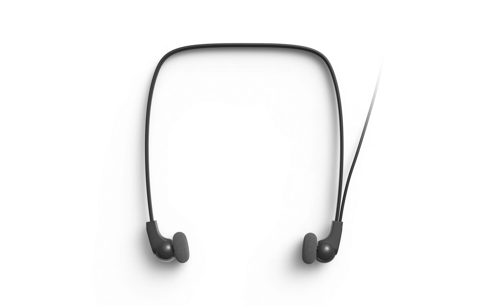 Philips LFH0234 – In-Ear Kopfhörer (Nackenband) – 3,5 mm Klinke – offen, 64 Ω – schwarz
