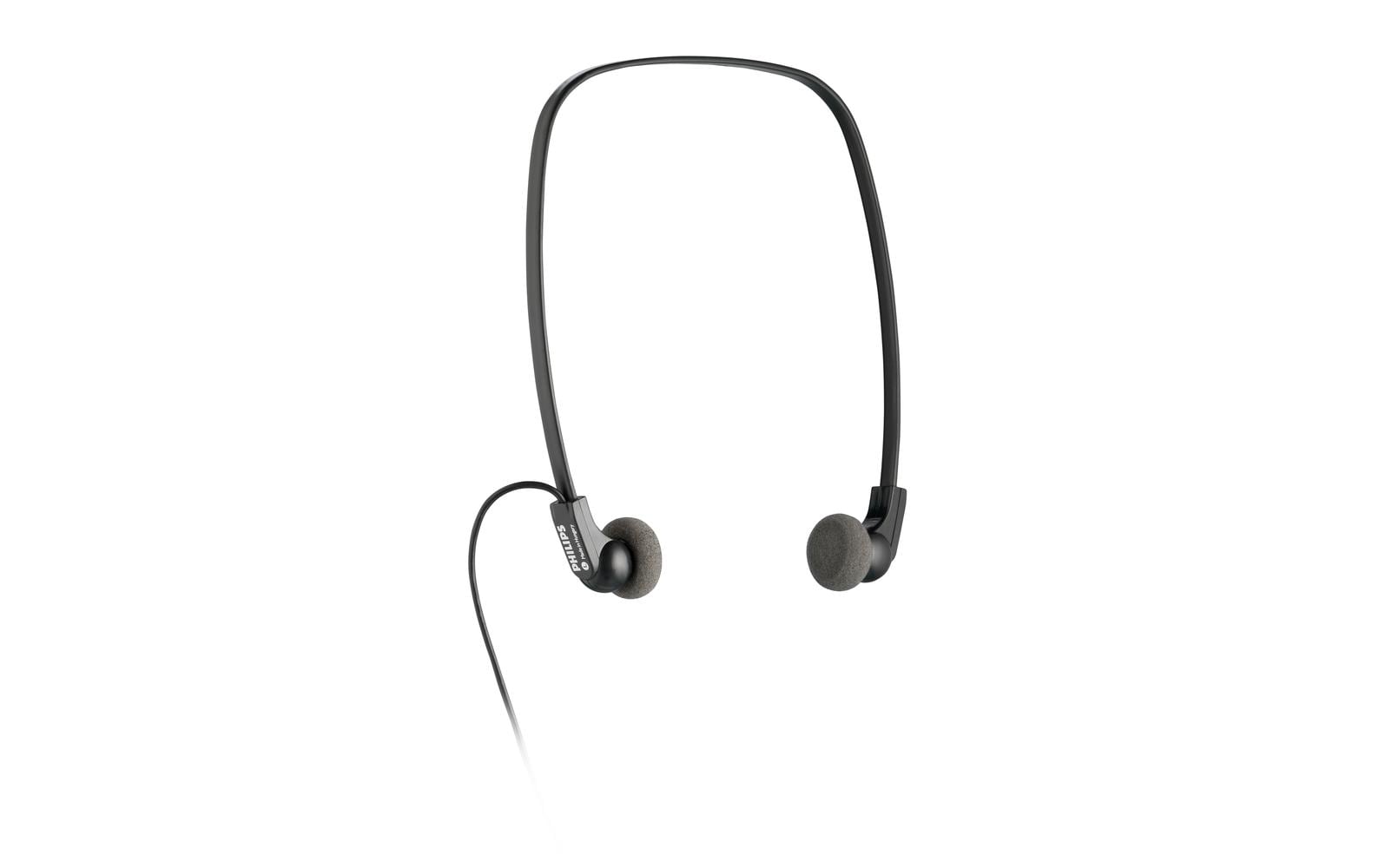 Philips LFH0234 – In-Ear Kopfhörer (Nackenband) – 3,5 mm Klinke – offen, 64 Ω – schwarz