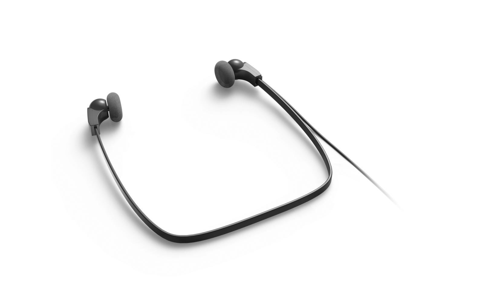 Philips LFH0234 – In-Ear Kopfhörer (Nackenband) – 3,5 mm Klinke – offen, 64 Ω – schwarz