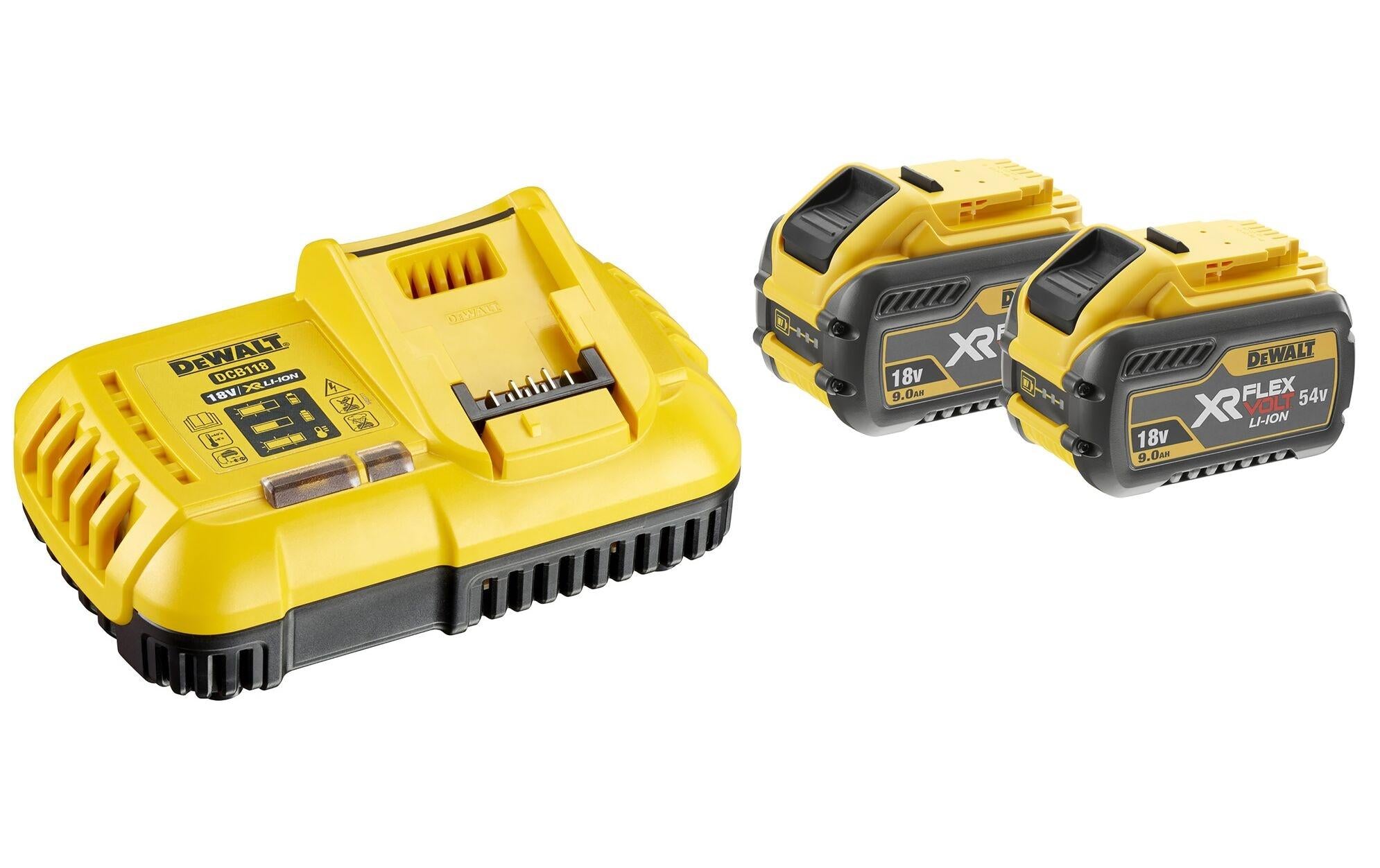 DeWalt XR FlexVolt Ersatzakkus, Li-Ion, 9000 mAh, 18 V – 2 Stk.