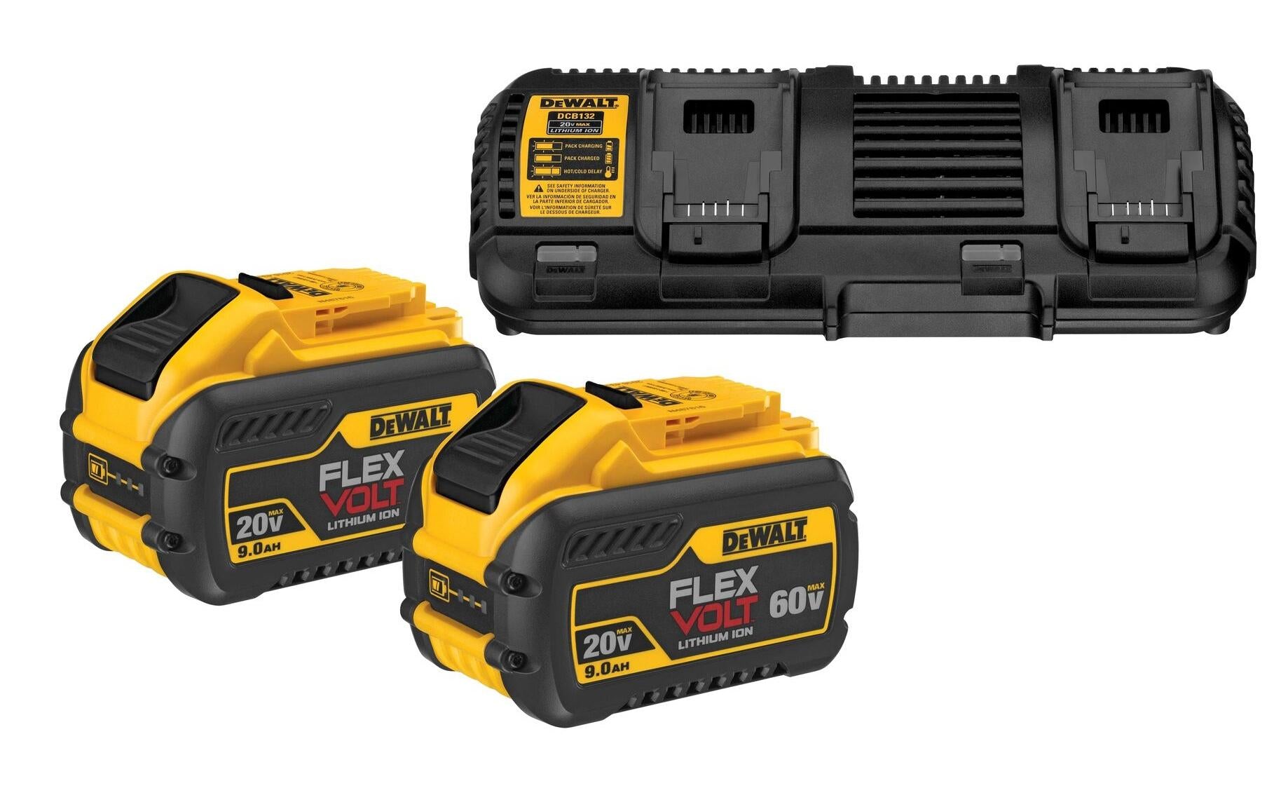 DeWalt XR FlexVolt Akku 18 V 9 Ah (162 Wh) – mit Ladegerät
