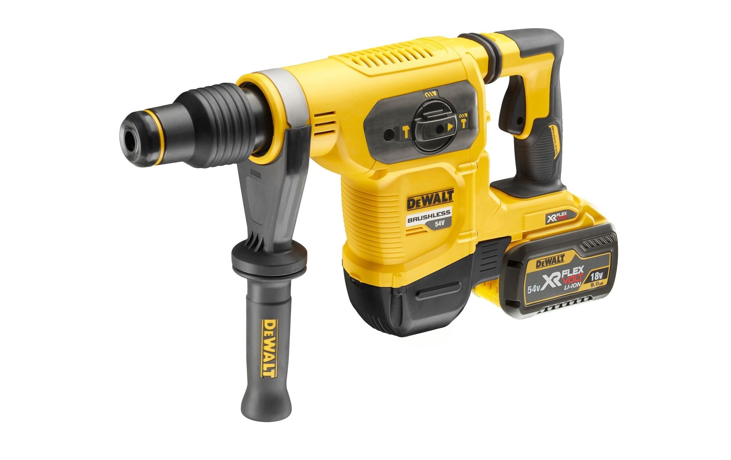 DeWalt FlexVolt Akku-Kombihammer – 54 V – SDS-max – Beton Ø 40 mm – 6,1 J – Koffer – Solo – Meisselfunktion