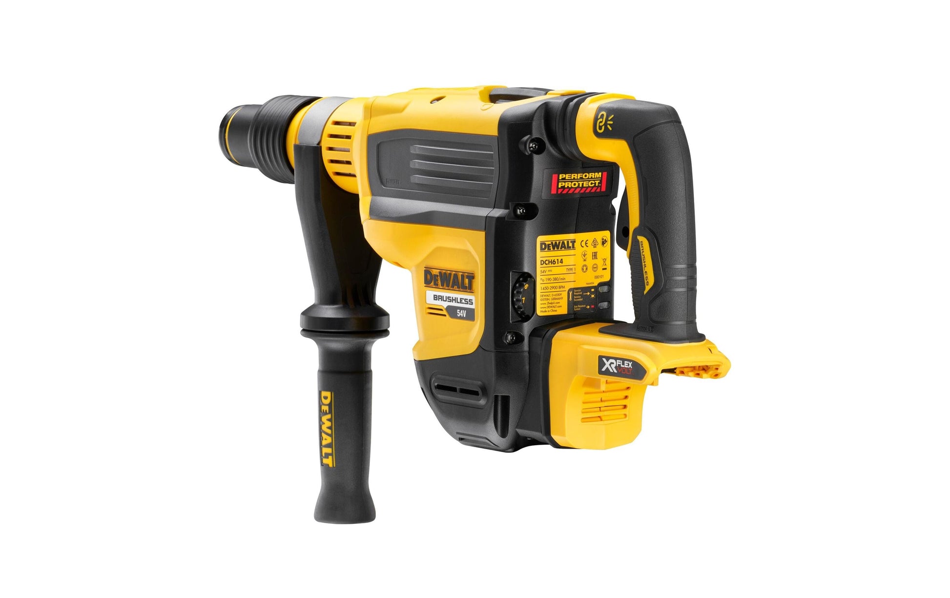 DeWalt Akku-Kombihammer FlexVolt – 54 V – SDS-max – Beton Ø 45 mm – 10 J – Koffer – Solo